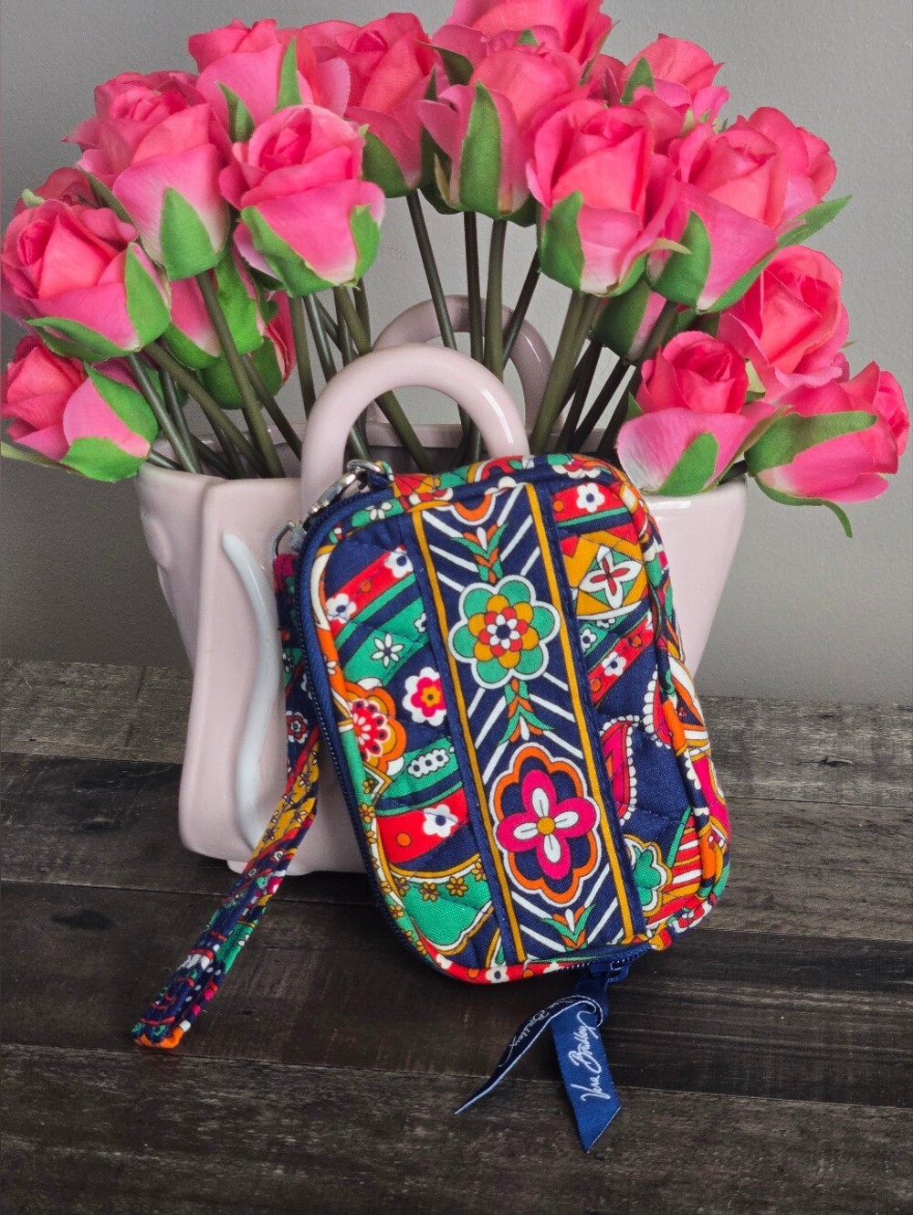 Vera Bradley Colorful Patterned Wristlet